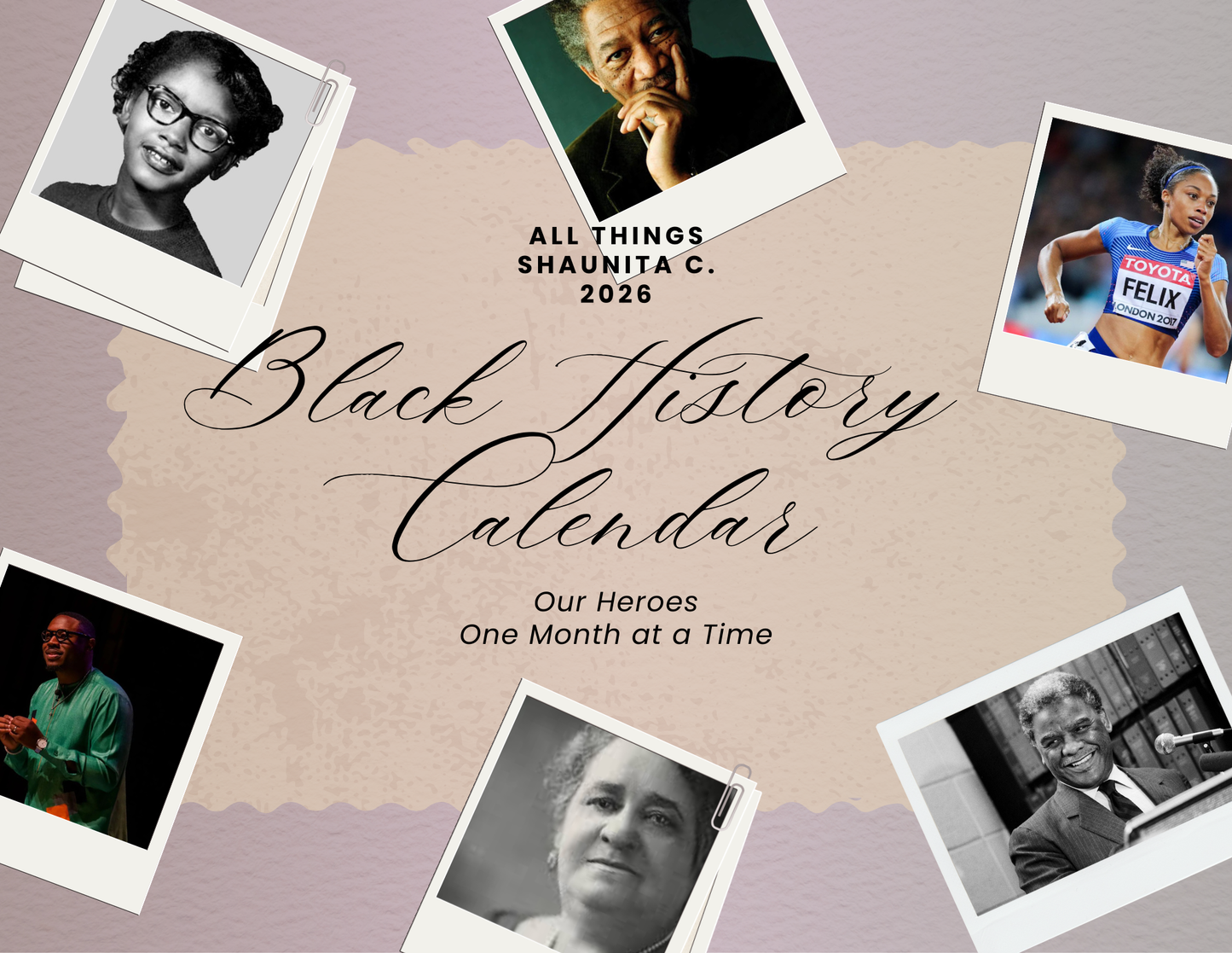 2026 Black History Heroes Calendar  January 2026 – January 2027